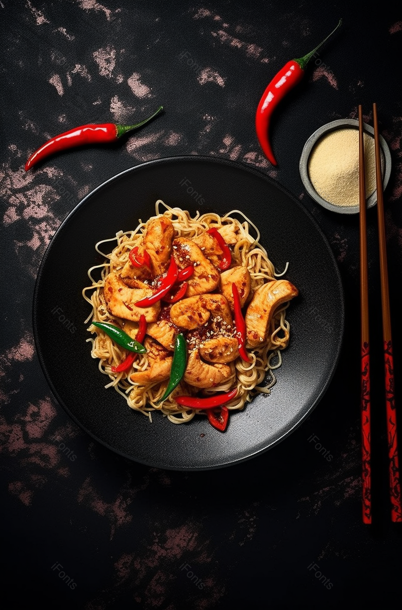 香辣可口辣椒面条面食小吃香料实拍图,高清,摄影图,摄影图片,图片大全,摄影图免费下载